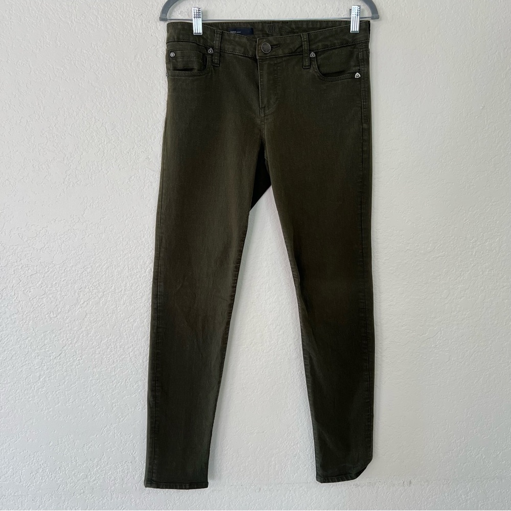 Kut From the Kloth Army Green‎ Women's Size 6 Diana Skinny Pants Stretch
